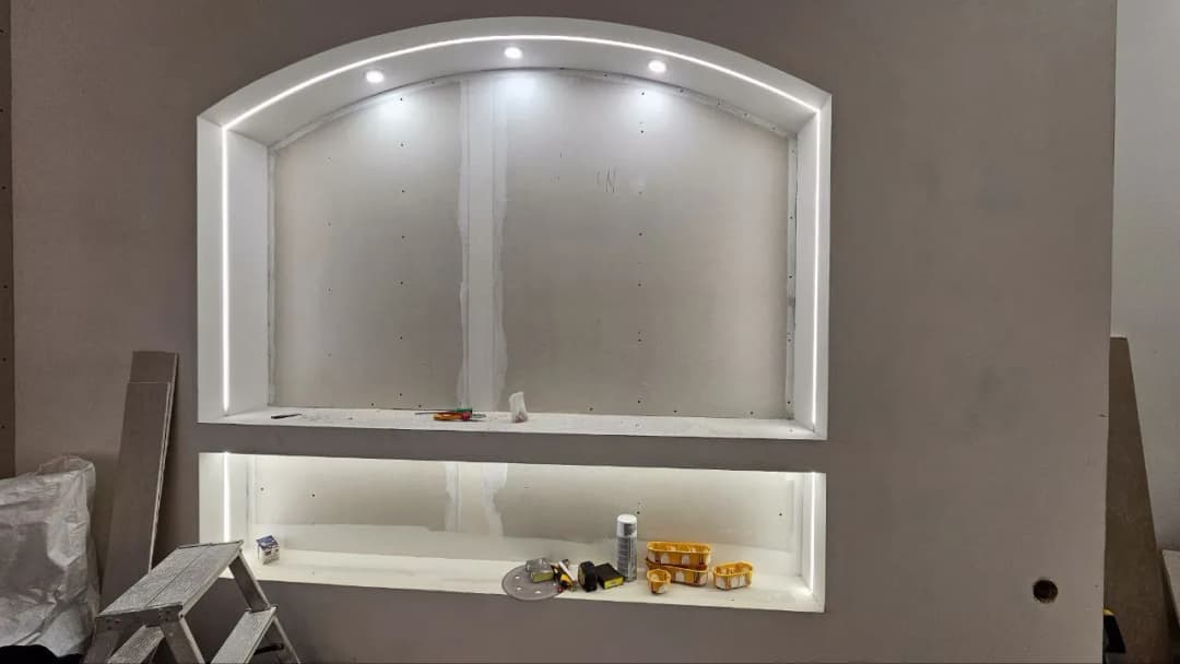 Монтаж на гипсокартон